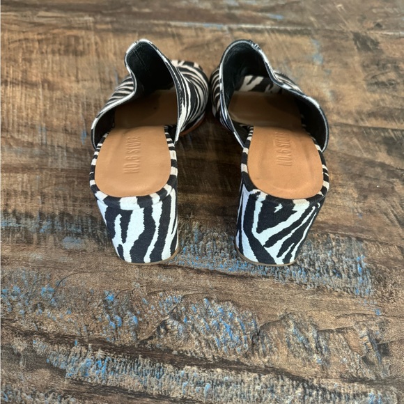 No. 6 Store Zebra Print Mules - Picture 3 of 4